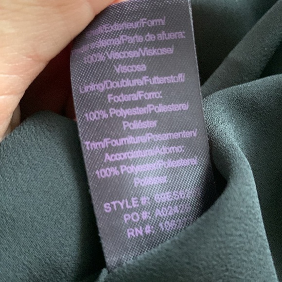 Hale Bob Emmeline‎ Embroidered Tunic mini Dress size S olive green - Picture 3 of 10